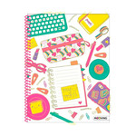 Cuaderno A4 Mooving Kawaii Con Espiral X80 1208199